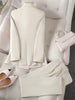 Office Ladies Pant Suit 2 Piece Sets Women Solid Double-breasted Business Work Wear Blazer Jacket and Trouser Female