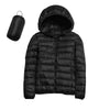Women's Lightweight Packable Down Jacket, Warm Hooded Puffer Coat, Ultra-Thin Short Winter Jacket, Casual Outdoor Commuter Wear