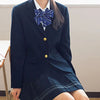 Preppy Style Slim Fit Solid Blazer Woman Double Button Turn-Down Collar Blazers Women Spring Autumn Basic Student JK Suit Coat