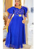 Plus Size African Party Dresses for Women Dashiki Ankara Wedding Evening Gown Elegant Muslim Maxi Dress