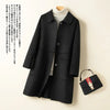 100% Wool Coat for women's Coats & Jackets winter clothes Double faced velvet winter coat elegant size S M -XL