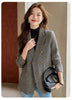 Women Blazer Ladies Grey Coffee Long Sleeve Female Casual Jacket For Autumn Winter Double-Breasted Suit Female Outerwea