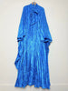 Elegant Maxi Dress Flower Print For Women Bat Sleeve Lace-up Irregular Boho Party Robe Autumn Female Skirt