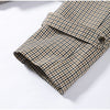 Chic Plaid Loose Women's Autumn Coats Belts Double-Breasted Lace-Up Turn-Down Collar Full Sleeve Lady Jacket Female Outwear