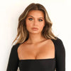 Square Collar Party Clubwear Mini Dresses Women Sexy Low Chest Tight Short Dress Autumn Solid Color Ruched Wrap Hip Dress Lady