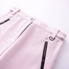 Women Pocket Long Sleeve Zipper Hooded Skiing Cotton-padded Drawstring Jacket+High Waist Casual Winter Pant Set