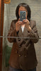 Word Pattern Blazer Coat Women 2025New Spring Autumn Winter High-Quality Suit Jacket Outwear Temperament Overwear Ladies