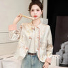 Women's Leisure Jacket Spring Autumn Retro Printing Be All-match Lady Outerwear Chinese Style Ladies Short Coat