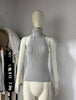 Knitwear 2 Piece-Set Female Vest Ribbed Turtleneck And Casual Patchwork Cover up Outfits Women's Knit Pullover Top