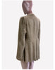 Autumn Winter Elegant Chic Short Fitted Faux Fur Blazer Women Single Button Puff Sleeve Fluffy Jacket