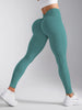V-Back High Waisted Yoga Leggings Seamless Knit Tights for Women Quick Dry Butt Lifting Slim High Elastic Leggings