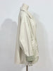 Casual Stand-up Collar Safari Style Mid-length Coat for Women A-line Pleated Waist Spring and Autumn Trench