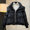 Loose Comfortable Be All-match Ladies Cotton Padded Outerwear Elegant Hooded Thicken Women's Down Cotton Jacket