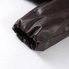 Warm V-Neck Thick Leather Short Jacket Woman Long Sleeves Loose Versatile Coats Casual Street Women's Autumn Winter Jackets