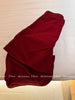 Retro Red Mid-Waist Wide-Leg Straight Corduroy Long Pants For Women Autumn Winter