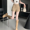 Korean High Waisted A Line Shorts Ladies Solid Color All-Match Slim Casual Short Pants Women Sexy Girl Elastic Tight Shorts