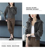 Women Solid Color Zipper Knitted Cardigan Coat Female Large Size Loose Fit Korean Knitted Cardigan Thickness Sweater Jacket