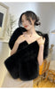 Elegant Faux Fox Fur Shawl Women Scarf Collar Winter Warm Cape Wedding Solid Pashmina Plush Wrap