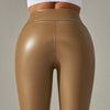 Women Sexy Skinny PU Leather Pants High Waist Elastic Leggings Trousers Slim Pencil Pants Sexy Stretch Tight Pants