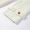 Detachable Triangle Shawl Long Puffer Coat Stand Collar Waist Tie Belt Button Solid Loose Women Coats Winter Commute Outfit