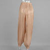 Loose Satin Lantern Pants High Waist Elastic Crepe Loose Bloomers Elegant Long High Waist Trousers Women