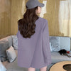 Spring Autumn Style Commuter Suit Women Long Sleeved Casual Loose Solid Color Suit Jacket Clothes Top