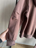 Fall/Winter women's casual sports oversized zipper hoodie wide leg mop sweatpants set 4174842