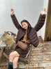 Fall Lightweight Hooded Puffer Jacket Russian Winter Women Zip Up Solid Warm Cotton Padded Outerwear Quilted Coat Куртка