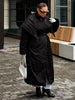 Winter Solid Women's Long Down Jacket Shawl Belt Decor Stand Collar Zipper Full Sleeve Cotton Padded Coat Lady Warm Jacket