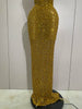 Sexy Sparkly Crystal Diamonds Mesh See Through Long Dress Women Elegant Party Costume Singer Stage Performance Outfit