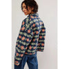Chic Vintage Floral Print Cotton Coat Autumn Winter Women Jacket Long Sleeve Cardigan Pocket Streetwear Short Quilted Jacket