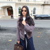 Elegant Fur Knitted Coat Fall Feminine Jackets Vintage Modest Casual-chic Stylish Versatile Party Women Streetwear
