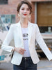 Women Blazer Formal Blazers Lady Office Single Button Pockets Jackets Coat Slim Black Women Blazer Femme Jackets ZY6883