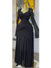 Women Stacked Ruched Draped High Split Pleated Maxi Long Bodycon Dress Holiday Birthday Club Party Evening Dresses