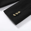 Elegant Women's Jacket V-neck Single Breasted Slim Wasit Female Solid Jackets Early Spring Chic Lady Blazers