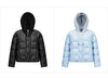Women Down Jacket 90 Percent Down Fill Layered Look Loose Fit Everyday Style Winter Cold Weather Outdoor Layer