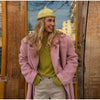 Autumn Winter Solid Women's Woolen Overcoat Urban Long Sleeve Lapel Button Female Outwear Elegant Lady Overcoats