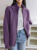 Lazy Style Sweater Jacket for Women Autumn Winter Thicken Warm Soft Knitted Cardigans Zipper Stand Collar Cardigan