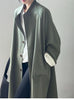 Lazy Loose Stand Up Collar Long Ttrench Coat For Women Spring Autumn Casual British Style Windbreaker Overcoat