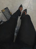 Korean Winter Black High Waisted Skinny Y2K Women Pants Sexy Glitter Casual Club Leggings Pants Long