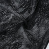 Sexy Black Embroidery Mini Dress Women Elegant Sheer High Waist Pencil Dresses Vintage Loose Flare Sleeve Short Dress