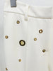 High Street FW Designer Runway Suit Set Ladies Slim Fit Single Button Rivet Gromet Blazer Jacket Pants Suit