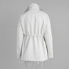 Autumn Vintage Jacket Femme Winter Street Casual Long Sleeve High Waist Cardigan Workwear Retro Coat Winter