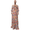 Long Dress Women Dresses A Line Vestidos Y2k Streetwear V Neck Full Sleeve Print Dot Elegant Party Night Work High Waist