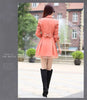 2026Spring Autumn Windbreaker Coat Women Slim Mid Long Lace Trench Coat Female Casual Double-breasted Outerwear Tops