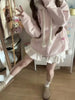 Japanese Sweet Hooded Cardigan Sweatshirt Embroidery Women Cute Jacket Spring Autumn Coat Hooded Y2k Kawaii Outerwear