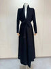 Solid Color Cardigan Long Robe Folded Windbreaker For Women Loose Casual Coffee Long Coat 2DB2952