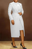 Women's Set Full Sleeve Long Blazer Coat+ Long Dress Suit Winter Streetwear Two 2 Piece Set Africa OL Work Outfits