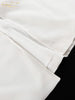 Sexy Slim White Women's Dress V-Neck Long Sleeve Ankle Length Dresses Elegant Classic Slit Female Dress