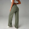 High Waisted Yoga Pants for Women, Loose Wide Leg Workout Trousers with Pockets for Running and Outdoor Exercise